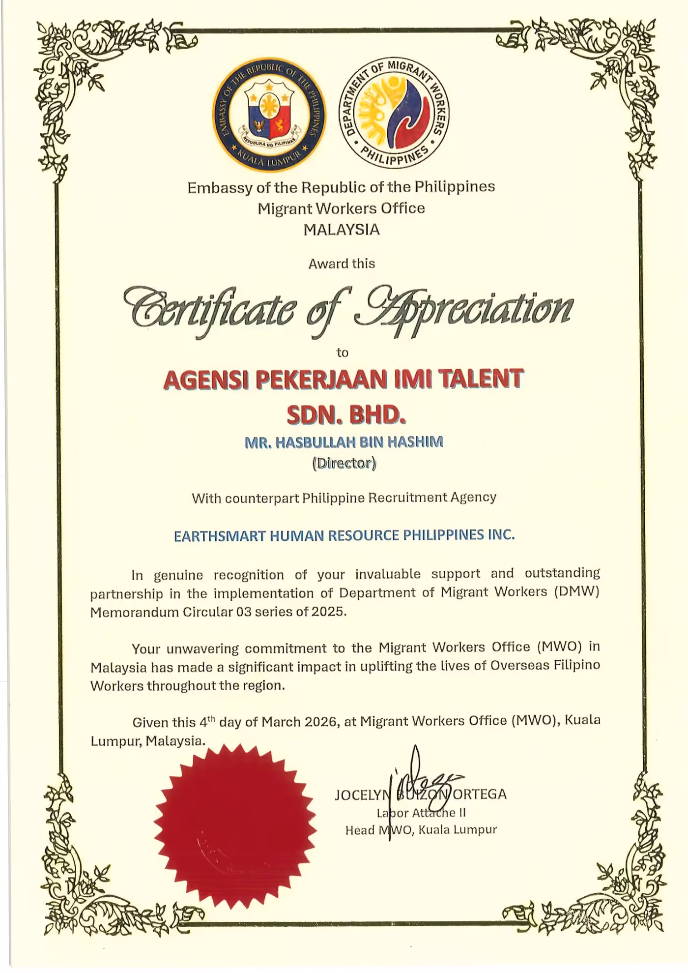 IMI Talent certification